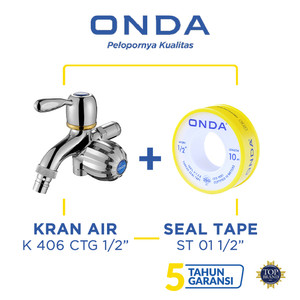 ONDA Kran Cabang Shower K 406 CTG 1/2” + Seal Tape ST 01 1/2”