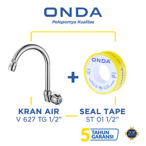 ONDA Kran Dapur Angsa V 627 TG 1/2” + Seal Tape ST 01 1/2”