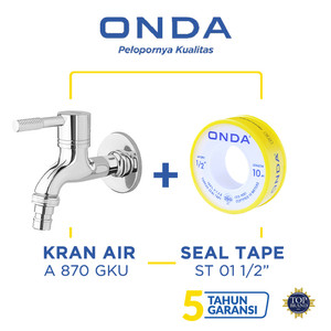 ONDA Kran Air Tembok A 870 GKU + Seal Tape ST 01 1/2”