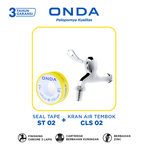 Bundling Kran Air Tembok CLS 02 1/2” + Seal Tape ST 02 1”