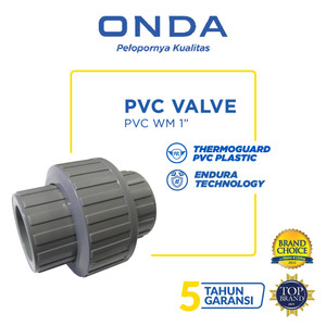 ONDA Ball Valve PVC / Stop Kran PVC WM (Water Moor) 1”