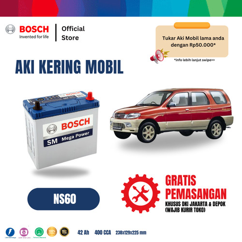 Aki Mobil Daihatsu Taruna Bosch MF NS60