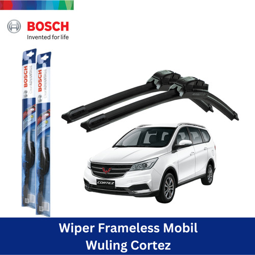 Bosch Wiper Kaca Mobil Wuling Cortez Frameless Clear 24" & 16"