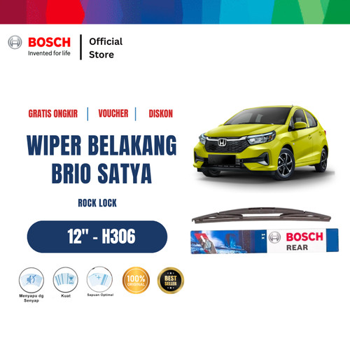 Bosch Rear Wiper Belakang Mobil Honda Brio Satya Rock Lock 12" H306