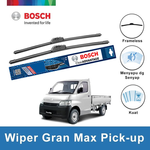 Bosch Sepasang Wiper Mobil Daihatsu Gran Max Pick up Frameless 19 & 19