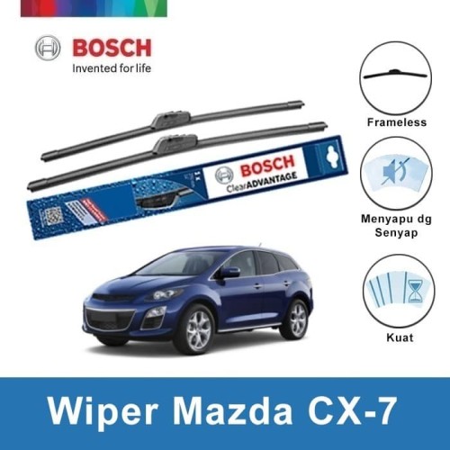 Bosch Sepasang Wiper Mobil Mazda CX-7 Frameless New 26 & 16