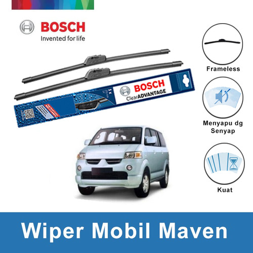 Bosch Sepasang Wiper Mobil Mitsubishi Maven Frameless New 18 & 18