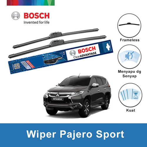 Bosch Sepasang Wiper Mobil Mitsubishi Pajero Sport Frameless - 20 & 20