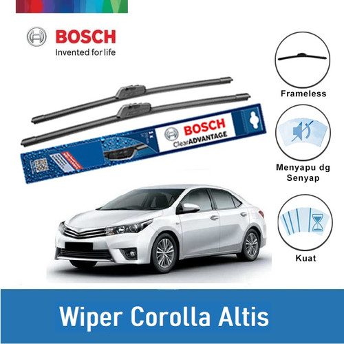 Bosch Sepasang Wiper Mobil Toyota Corolla Altis Frameless 22" & 16"