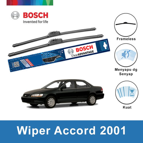 Bosch Sepasang Wiper Mobil Honda Accord Frameless New Clear 22" & 20"