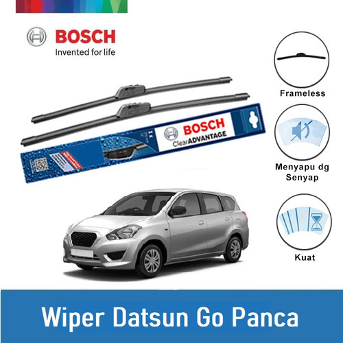 Bosch Sepasang Wiper Mobil Datsun Go Panca Frameless New Clear 20 & 16