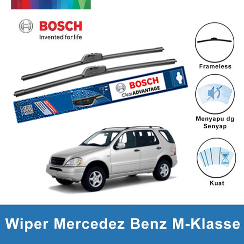 Bosch Sepasang Wiper Mercedes Benz M-Klasse 163 Frameless New 22 & 21