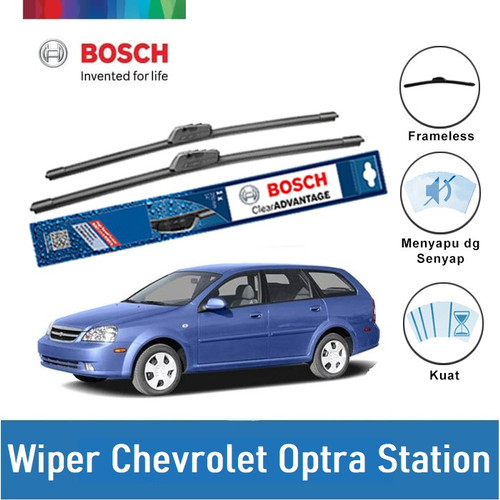 Bosch Sepasang Wiper Mobil Chevrolet Optra Station Frameless 21 & 19