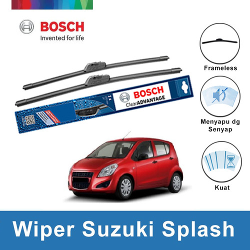 Bosch Sepasang Wiper Mobil Suzuki Splash Frameles New Clear 22" & 16"