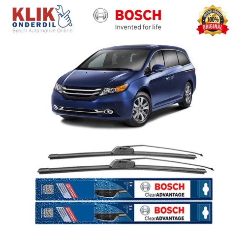 Bosch Sepasang Wiper Mobil Odyssey RB1 Frameles New Clear 24" & 24"