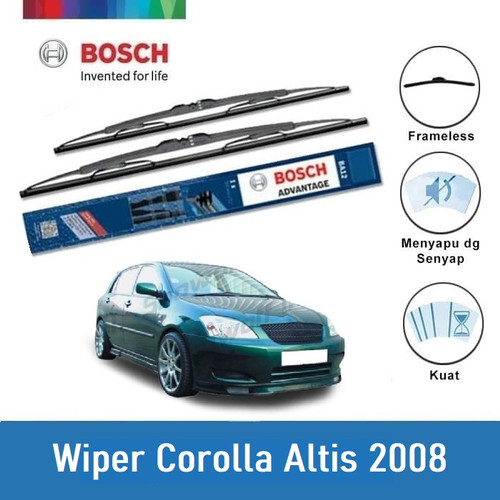 Bosch Sepasang Wiper Mobil Toyota Corolla Altis E12 (2008) 24" & 16"