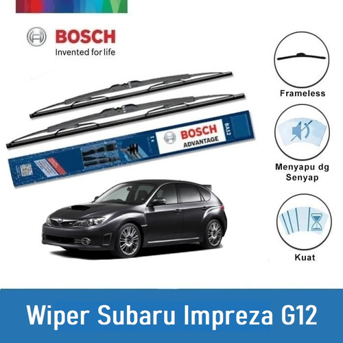 Bosch Sepasang Wiper Kaca Mobil Subaru Impreza G12 (2007-2011) 24 & 16