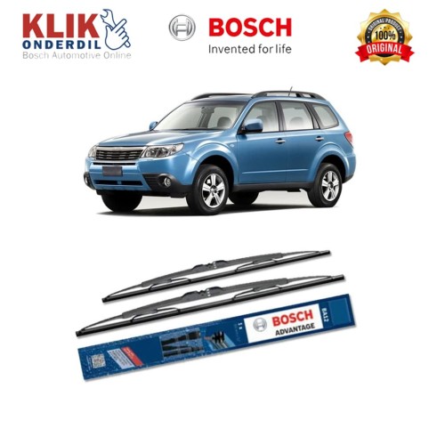 Bosch Sepasang Wiper Kaca Mobil Subaru Forester S12 2007-2012 24 & 18