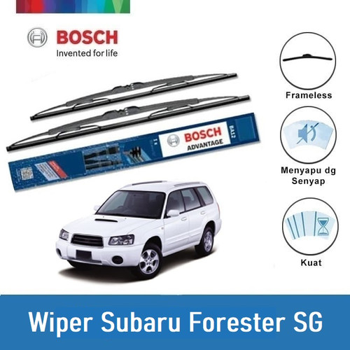 Bosch Sepasang Wiper Kaca Mobil Subaru Forester SG (2005-2007) 21 & 19