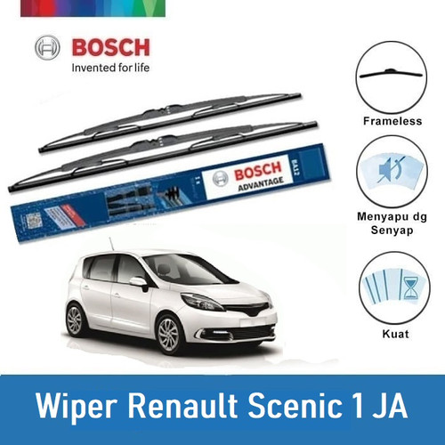 Bosch Sepasang Wiper Kaca Mobil Renault Scenic I JA (1999-2003)24 & 16