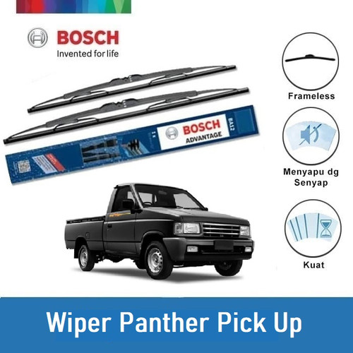 Bosch Sepasang Wiper Kaca Mobil Isuzu Panther Pick-up (1991) 22" & 16"