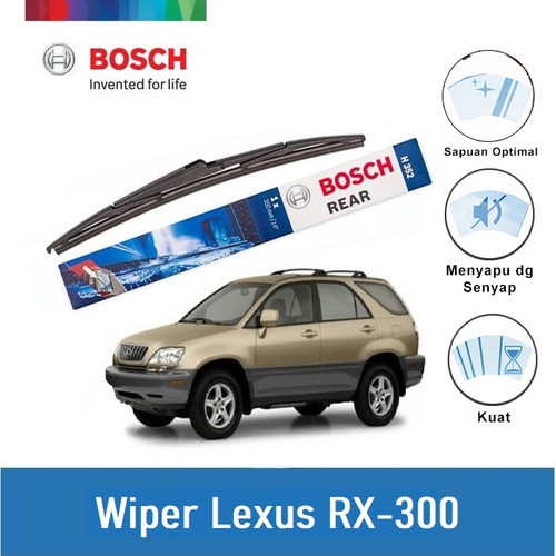 Bosch Rear Wiper Kaca Belakang Mobil Lexus RX-300 Rock Lock 2 14" H352