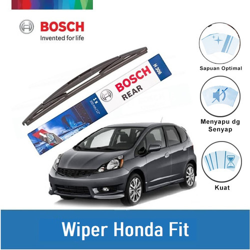 Bosch Rear Wiper Kaca Belakang Mobil Honda Fit Rock Lock 3 12" H306