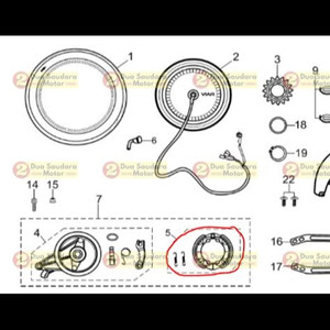 Kampas Rem Belakang Sepeda Listrik Viar UNO AKASHA / Brake Shoes EBike