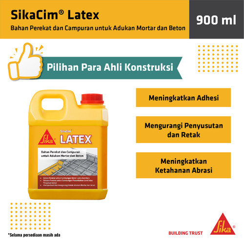 SIKA Sikacim Latex Additive Perekat Campuran Beton Mortar 900ml