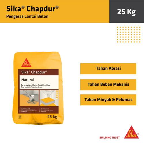 Sika Chapdur Natural Pengeras Lantai Beton Floor Hardener 25Kg