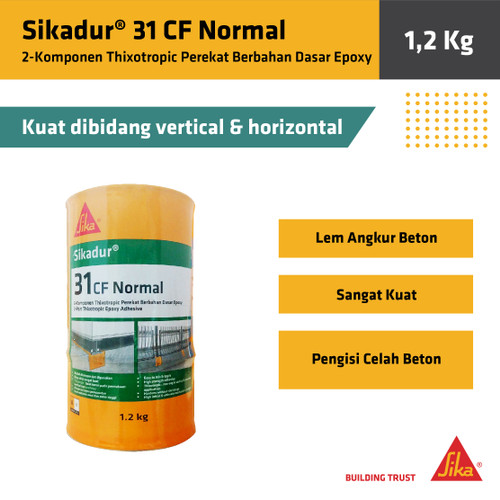 Sikadur 31 CF Normal Lem Angkur Beton Tambal Retak Epoxy 1,2Kg