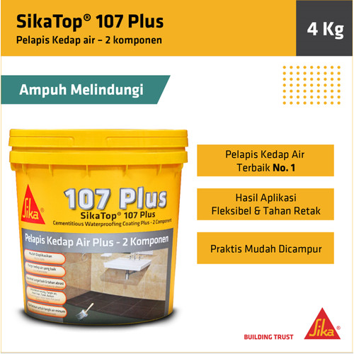 SikaTop 107 Plus Pelapis Anti Bocor Dak Beton Kamar Mandi 4Kg