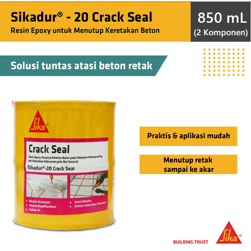 Sikadur20 CrackSeal Epoxy Tambal Retak Dak Lantai Beton 850ml