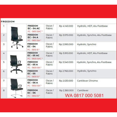 Kursi chairman Freedom EC 04 05 06 A AC