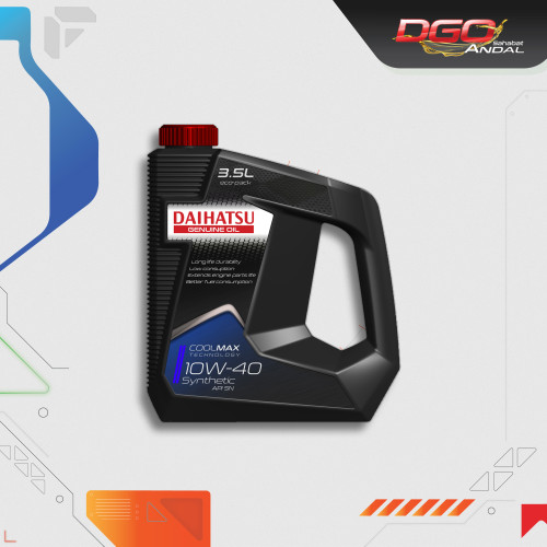 Daihatsu Genuine Oil 10W-40 API SN Synthetic 3.5L (Baru)