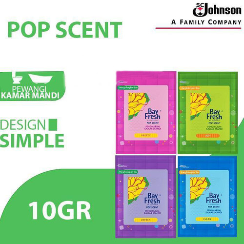 Bayfresh Pop Scent Clean 10 gr / Bayfresh Pewangi Kamar Mandi