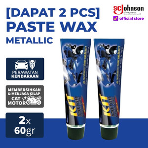 (Dapat 2Pcs) KIT Motor Paste Wax Pengkilap Motor Metallic 60gr