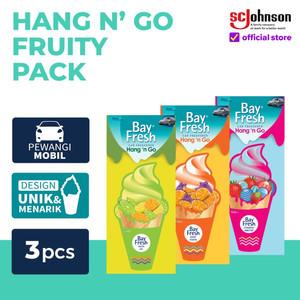 Bayfresh Hang N Go Fruity Pack Pengharum Mobil