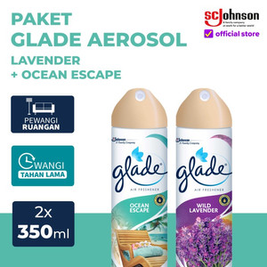 Paket Glade Aerosol Lavender + Ocean Escape 350gr