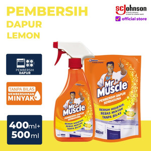 Mr Muscle Kitchen Lemon Pump 500mL & Pouch 400mL