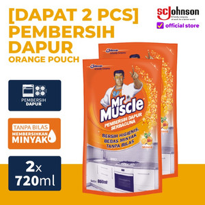 (Dapat 2Pcs) Mr Muscle Kitchen Pembersih Dapur Pouch Orange 720ml