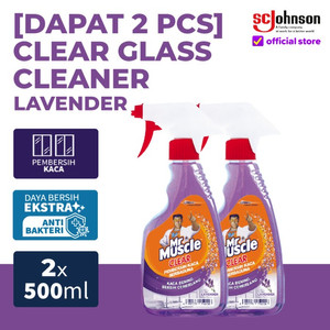 (Dapat 2Pcs) Mr Muscle Glass Liquid Lavender Pump 500mL