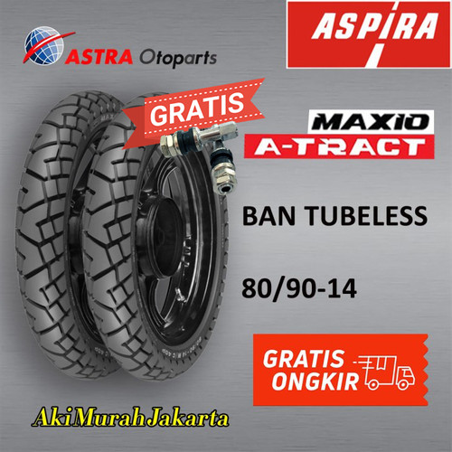 Ban Tubeless MAXIO A-TRACT 80/90-14 ASPIRA ORIGINAL ASTRA