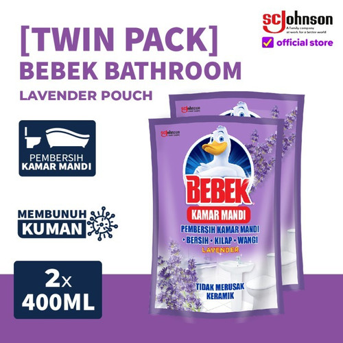 [Twin Pack] Bebek Bathroom Lavender Pouch 400mL x 2pcs