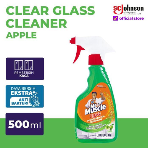 Mr Muscle Glass Liquid Apple Pump 500mL Pembersih Kaca