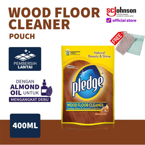 Pledge Wood Floor Cleaner Pouch 400mL Pembersih Lantai Kayu