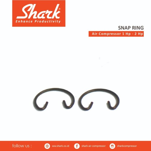 Pin piston Snapring kompresor Shark 1-2Hp