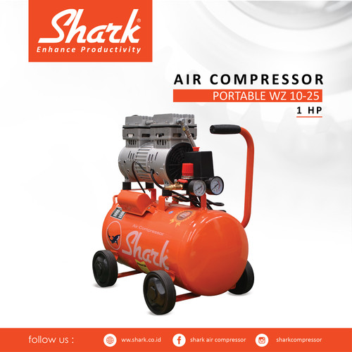 Oilless 1HP (Motor Tembaga) Shark Air Compressor