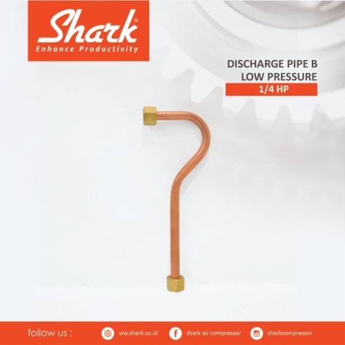 Discharge Pipe B Kompressor 1/4Hp Shark, pipa tanda tanya