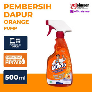 Mr Muscle Kitchen Orange Pump 500mL Pembersih Dapur